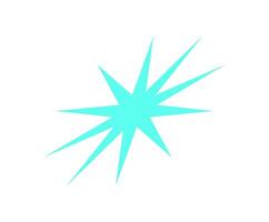 Y2K bold abstract star. Modern psychedelic icon with retro shape. Space element, graphic design, trendy decoration. Perfect for 90s nostalgia and unique art collection. vector