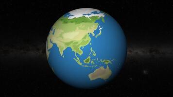 Animated zoom sequence to Jakarta on Earth video