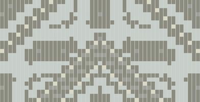 Aztec Pixel Islamic Geometric Pattern Designfolk Embroidery, Aztec Geometric Ornament Print. Design for Carpet, Wallpaper, Clothing, Wrapping, Fabric vector
