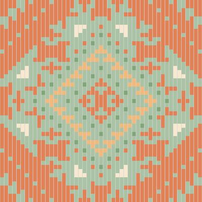 African Ikat Pattern Meaningfolk Embroidery, Aztec Geometric Ornament Print. Design for Carpet, Wallpaper, Clothing, Wrapping, Fabric