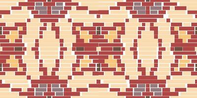 Geometric Ethnic Philippine Ethnic Patternfolk Embroidery, Aztec Geometric Ornament Print. Design for Carpet, Wallpaper, Clothing, Wrapping, Fabric vector