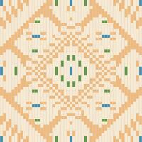 Squares Geometric Ethnic Pattern Designfolk Embroidery, Aztec Geometric Ornament Print. Design for Carpet, Wallpaper, Clothing, Wrapping, Fabric vector