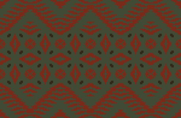 Abstract Filipino Traditional Patternfolk Embroidery, Aztec Geometric Ornament Print. Design for Carpet, Wallpaper, Clothing, Wrapping, Fabric