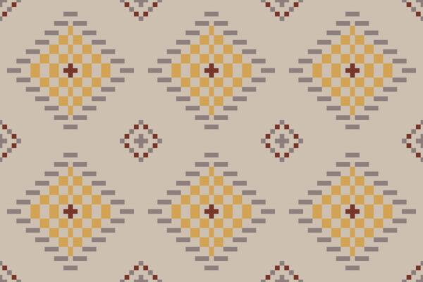 Geometry Shapes Ethnic Pattern Sweaterfolk Embroidery, Aztec Geometric Ornament Print. Design for Carpet, Wallpaper, Clothing, Wrapping, Fabric