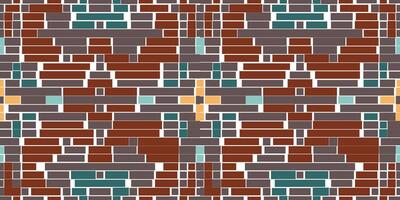 Motif Embroidery Modern Abstract Geometric Patternfolk Embroidery, Aztec Geometric Ornament Print. Design for Carpet, Wallpaper, Clothing, Wrapping, Fabric vector