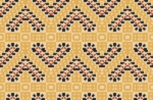 Aztec Pixel Arabic Pattern Mehndifolk Embroidery, Aztec Geometric Ornament Print. Design for Carpet, Wallpaper, Clothing, Wrapping, Fabric vector