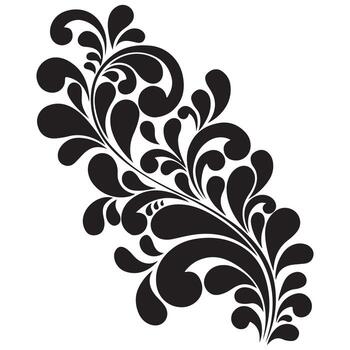 Abstract floral background with decorative design elements and artistic patterns vector