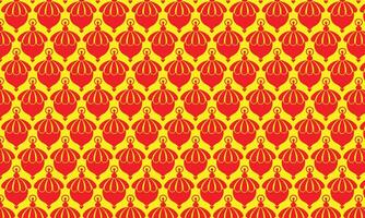 Floral pattern with red flowers and golden star ornaments on vintage backdrop vector