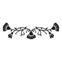 illustration of bird and fish in decorative nature design vector