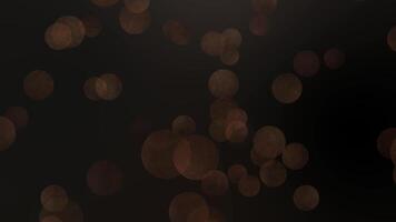 Soft, glowing bokeh lights on a dark background video
