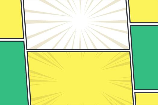 blanco dos paneles cómic antecedentes en popular Arte estilo. de múltiples fines diseño para cuentacuentos y comunicación diseño vector