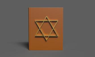 Yom kippur book bible star of david golden brown color judaism religion jewish holiday hashanah cellebration israel country hebrew faith festival yom kippur book bible star david jerusalem photo