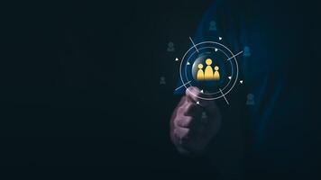 the Organizational growth through effective human resource management strategies and employee engagement approaches. The best and most effective recruitment and selection process for team building. photo