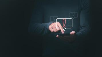 the Problematic connection, communication, and exchange with internet technology. The use of wireless data with speed technology is disrupted, causing delays. causing various developments to stop photo