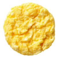 Top view of scrambled egg isolated on a transparent background png