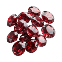 Sparkling Red Gemstones Collection Red Jewels Cluster png