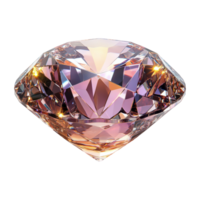 Sparkling Jewel Shimmers Pink, Translucent Gemstone with Transparent Background png