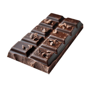 buio cioccolato bar pezzi con cacao pennini su trasparente sfondo avvicinamento png