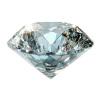 Shining Diamond with Transparent Background and Facets Radiating Light png
