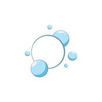 Bubbles water logos and symbol design vector