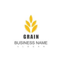 Agriculture wheat Logo Template icon design vector