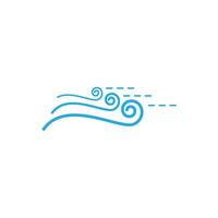 Wind logos simple symbol design vector