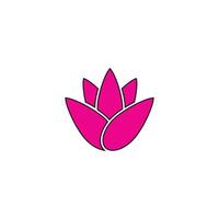 Simple Beauty lotus flowers design logo Template vector