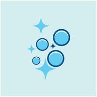 Bubbles water logos and background vector
