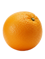 A vibrant orange fruit with a textured peel presents a fresh and juicy choice for healthy eating on a transparent background. png