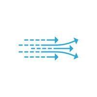 Wind logo simple symbol design vector