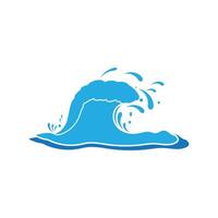 Stylized background wave splash logo and symbol vector