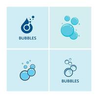 Set Bubble water logo and symbol design vector