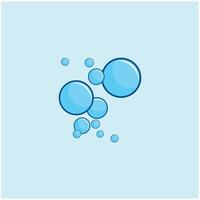 antecedentes burbuja agua logo vector