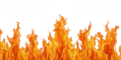Realistic fire design blazing, transparent background ideal for visual effects and flames compositions png