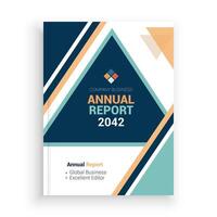 annual report template is designed to be used for a busines design. vector