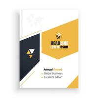 annual report template is designed to be used for a business vector