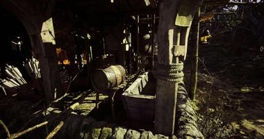 Cinematic CGI Mining Site in Deserted Village video