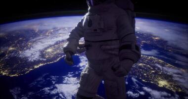 CGI Astronaut in a Space video