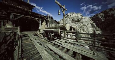 CGI abandoned mining site view video
