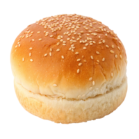 A sesame seed bun isolated on transparent background, ready for a burger png