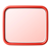 Red Rounded Rectangle with White Interior - UI Element png