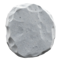 Textured white stone object with a transparent background png