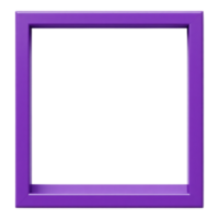 Purple Square Frame Isolated png