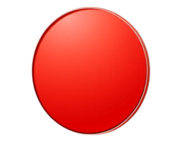 Glossy Red Circular Element png