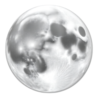 Realistic Render of the Moon with Surface Details png