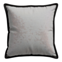 Close-up of a Soft Square Pillow with Black Trim png