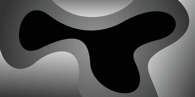Modern wavy background black color vector