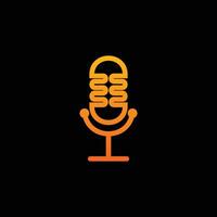Digital Microphone Icon vector
