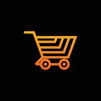 Digital Cart Icon vector