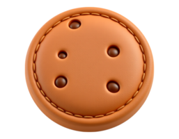 Realistic 3D render of a Chocolate Chip Cookie png